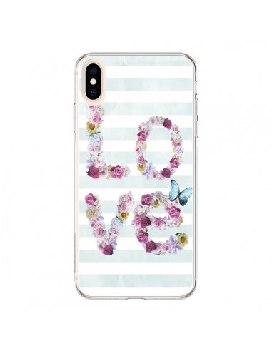 Coque iPhone XS Max Love Fleurs Flower - Monica Martinez