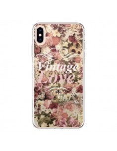 Coque iPhone XS Max Vintage Love Flower - Monica Martinez