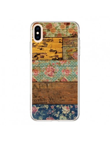 Coque iPhone XS Max Barocco Style Bois - Maximilian San