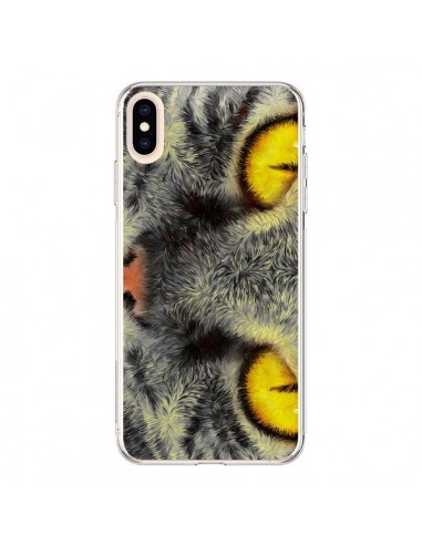 Coque iPhone XS Max Chat Gato Loco - Maximilian San