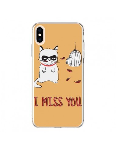 Coque iPhone XS Max Chat I Miss You - Maximilian San