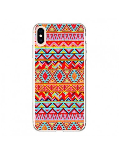 Coque iPhone XS Max India Style Pattern Bois Azteque - Maximilian San