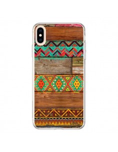 Coque iPhone XS Max Indian Wood Bois Azteque - Maximilian...