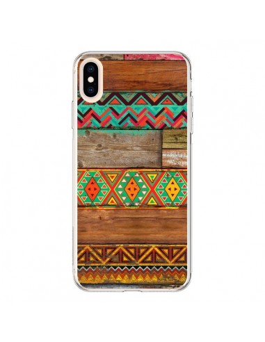 Coque iPhone XS Max Indian Wood Bois Azteque - Maximilian San