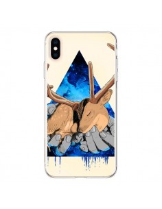 Coque iPhone XS Max Cerf Triangle Seconde Chance -...