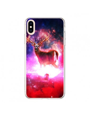 Coque iPhone XS Max Cosmic Deer Cerf Galaxy - Maximilian San