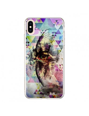 Coque iPhone XS Max Oeil Triangle Oiseau Cry Bird - Maximilian San