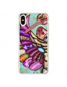 Coque iPhone XS Max Paon Multicolore Eco Bird -...