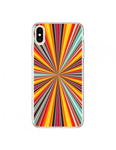 Coque iPhone XS Max Horizon Bandes Multicolores - Maximilian San