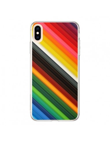Coque iPhone XS Max Arc en Ciel Rainbow - Maximilian San