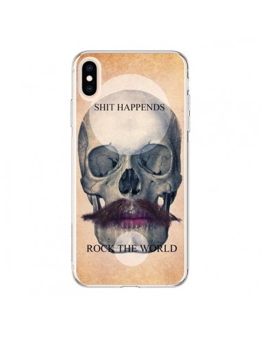 Coque iPhone XS Max Rock Skull Tête de Mort - Maximilian San