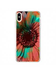 Coque iPhone XS Max Tournesol Lysergic Flower -...