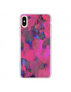 Coque iPhone XS Max Fleurs Rose Lysergic Pink -...