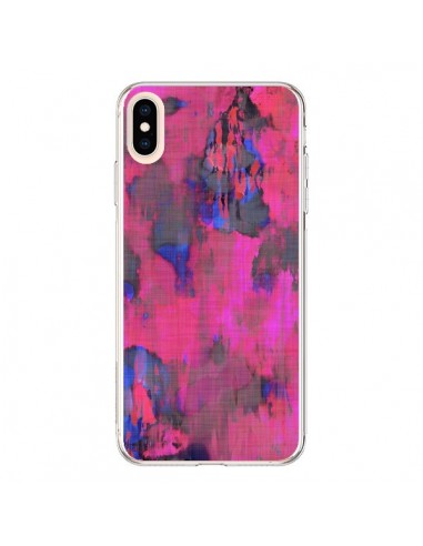 Coque iPhone XS Max Fleurs Rose Lysergic Pink - Maximilian San