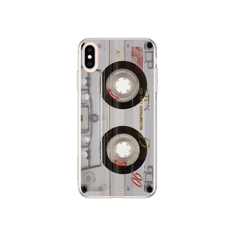 Coque iPhone XS Max Cassette Transparente K7 - Maximilian San