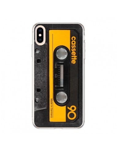 Coque iPhone XS Max Yellow Cassette K7 - Maximilian San