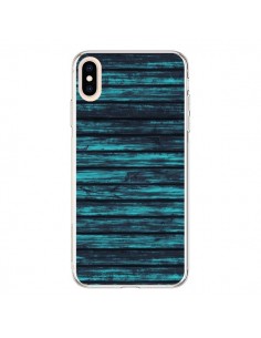 Coque iPhone XS Max Blue Moon Wood Bois - Maximilian San