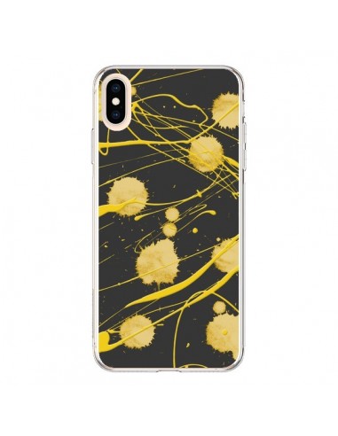 Coque iPhone XS Max Gold Splash Peinture Art - Maximilian San