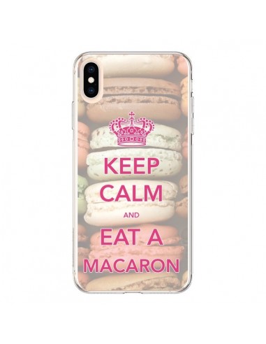 Coque iPhone XS Max Keep Calm and Eat A Macaron - Nico