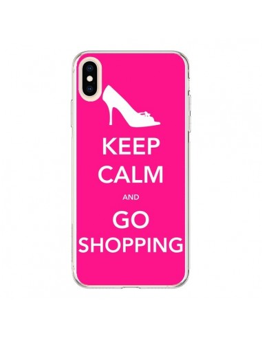 Coque iPhone XS Max Keep Calm and Go Shopping - Nico