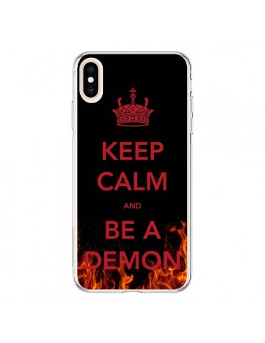 Coque iPhone XS Max Keep Calm and Be A Demon - Nico