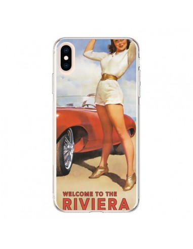 Coque iPhone XS Max Welcome to the Riviera Vintage Pin Up - Nico