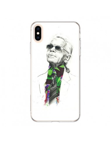 Coque iPhone XS Max Karl Lagerfeld Fashion Mode Designer - Percy