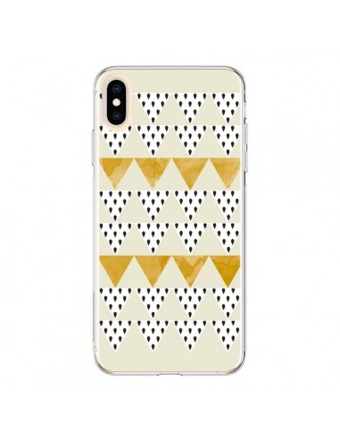 Coque iPhone XS Max Triangles Or Garland Gold - Pura Vida