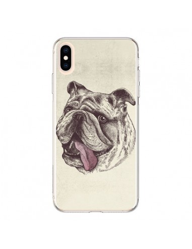 Coque iPhone XS Max Chien Bulldog - Rachel Caldwell