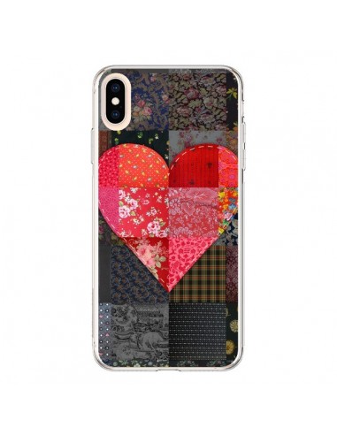 Coque iPhone XS Max Coeur Heart Patch - Rachel Caldwell