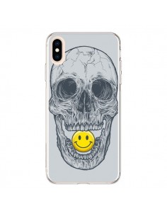 Coque iPhone XS Max Smiley Face Tête de Mort - Rachel...