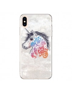 Coque iPhone XS Max Licorne Muticolore - Rachel Caldwell