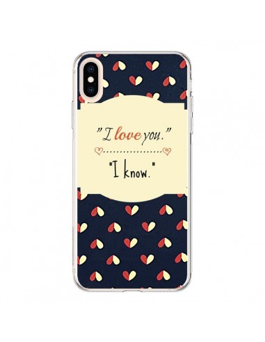 Coque iPhone XS Max I love you - R Delean