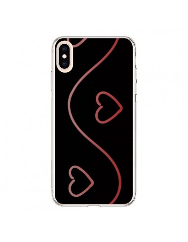 Coque iPhone XS Max Coeur Love Rouge - R Delean