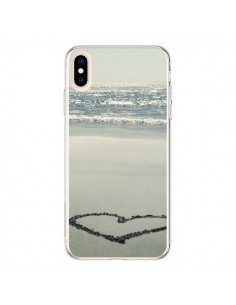 Coque iPhone XS Max Coeur Plage Beach Mer Sea Love Sable...