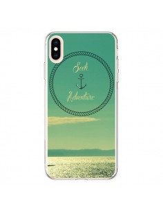 Coque iPhone XS Max See Adventure Aventure Ancre Navire...