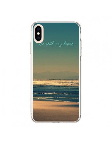 Coque iPhone XS Max Be still my heart Mer Sable Beach Ocean - R Delean