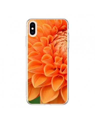 Coque iPhone XS Max Fleurs oranges flower - R Delean
