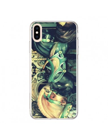 Coque iPhone XS Max Manege Enfant Carrousel Chevaux - R Delean