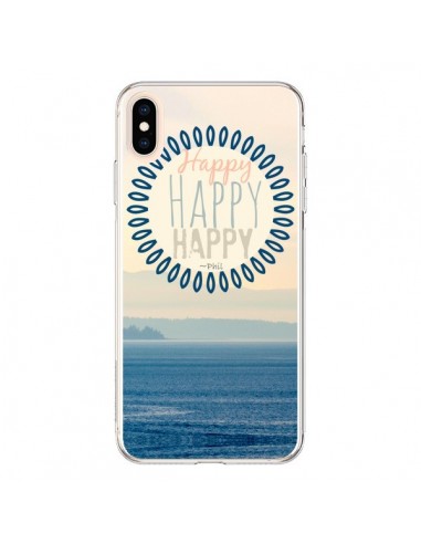 Coque iPhone XS Max Happy Day Mer Ocean Sable Plage Paysage - R Delean