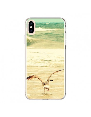 Coque iPhone XS Max Mouette Mer Ocean Sable Plage Paysage - R Delean