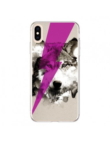 Coque iPhone XS Max Wolf Rocks - Robert Farkas