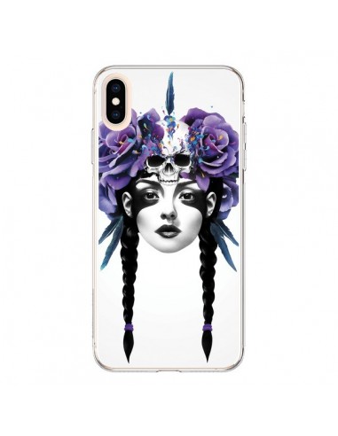 Coque iPhone XS Max Fille Fleurs Warrior - Ruben Ireland