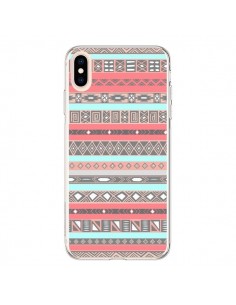 Coque iPhone XS Max Azteque Aztec Rose Pastel - Rex Lambo