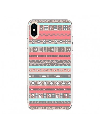 Coque iPhone XS Max Azteque Aztec Rose Pastel - Rex Lambo