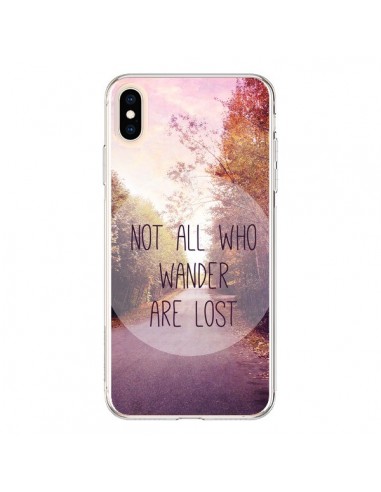 Coque iPhone XS Max Not all who wander are lost - Sylvia Cook