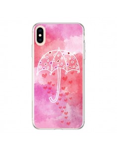 Coque iPhone XS Max Parapluie Coeur Love Amour - Sylvia Cook
