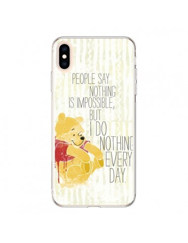 Coque iPhone XS Max Winnie I do nothing every day - Sara Eshak