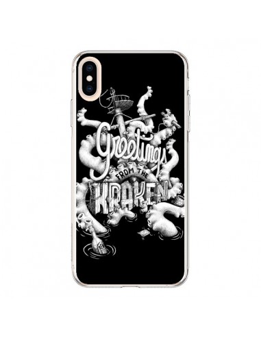Coque iPhone XS Max Greetings from the kraken Tentacules Poulpe - Senor Octopus