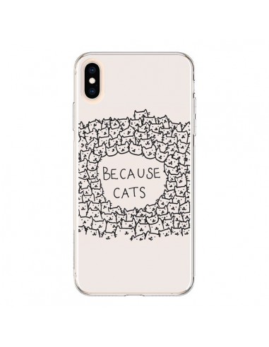 Coque iPhone XS Max Because Cats chat - Santiago Taberna
